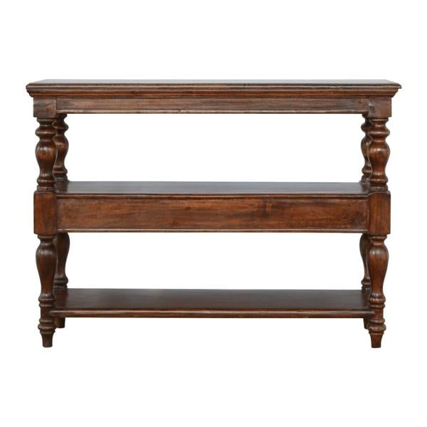 Artisan Furniture Solid Wood Turned Leg Console Table