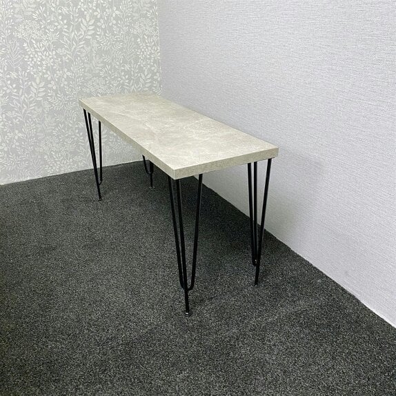 Kosy Koala Modern Grey Bench with Hairpin Legs Stylish & Sturdy Seating for Home & Dining