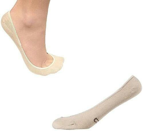 HYGRAD BUILT TO SURVIVE Womens Beige Low Hidden Socks Pack Of 3 Size 2-7 Organic Bamboo Hidden Socks UK