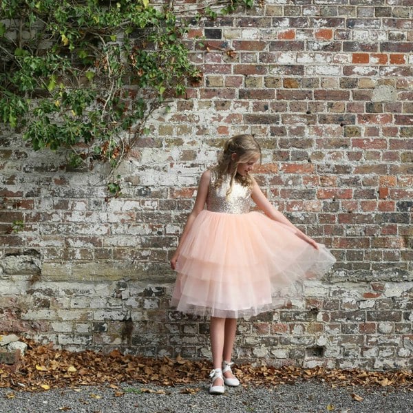 Pretty girl holding her occasion dress