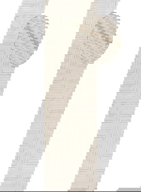 Geometric Living Room rug, beige-cream colours, stain-resistant and non-shedding