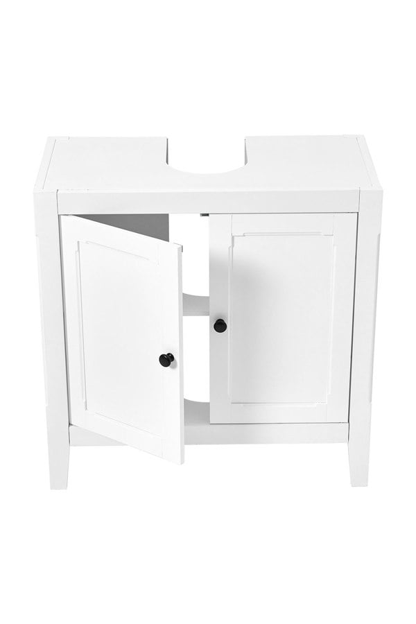 Living and Home Double-door U-Shaped Bathroom Under Sink Cabinet