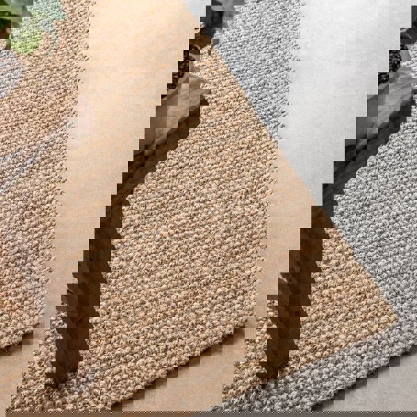 Handwoven Jute Beige Rug – Natural Colour