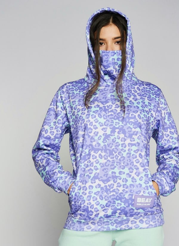 Beat Girlz Club Snow Leopard SNOODY™ -  Mint/Lilac