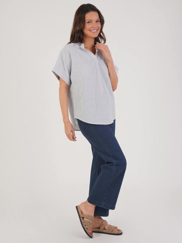 VIZ-A-VIZ Yarn Dyed Stripe Shirt