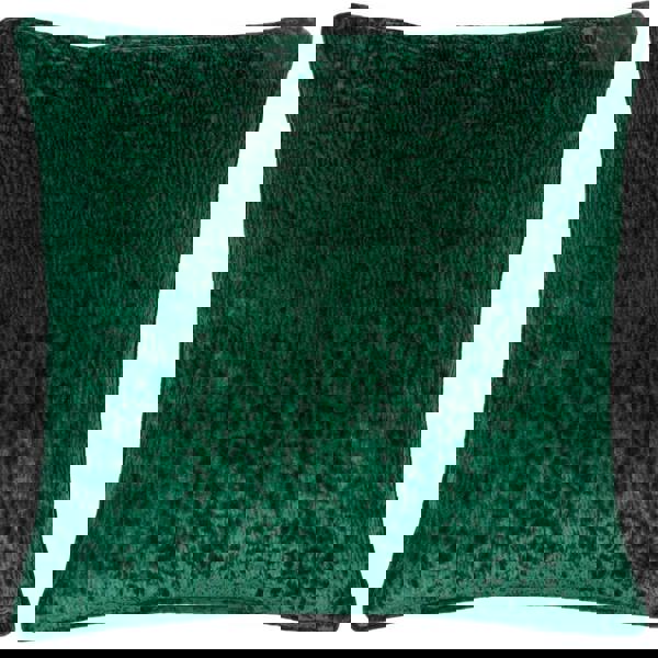 Paoletti Velvet Ripple Cushion Cover - Emerald