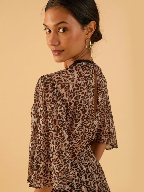 Rose & Nancy Sienna Print Dress