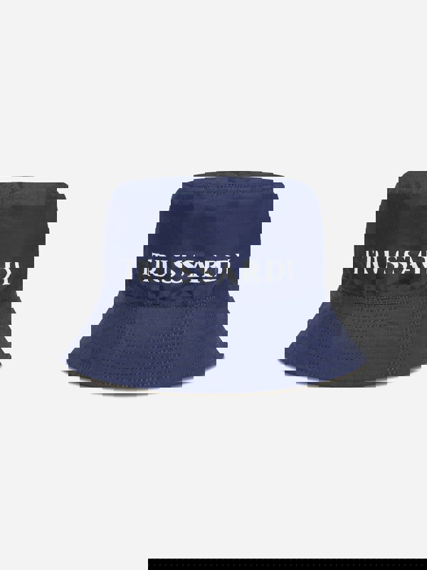 Trussardi Boys Quinsi Reversible Bucket Hat in Blue