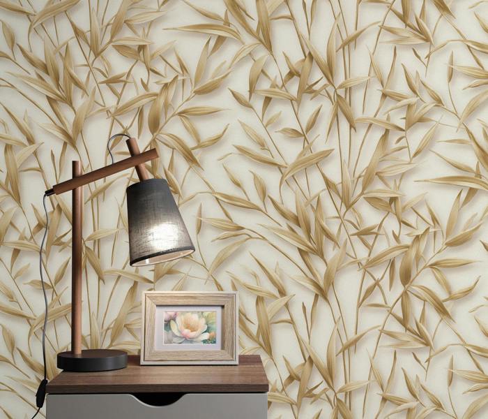 Erismann Golden Balance 3D Leaves Wallpaper