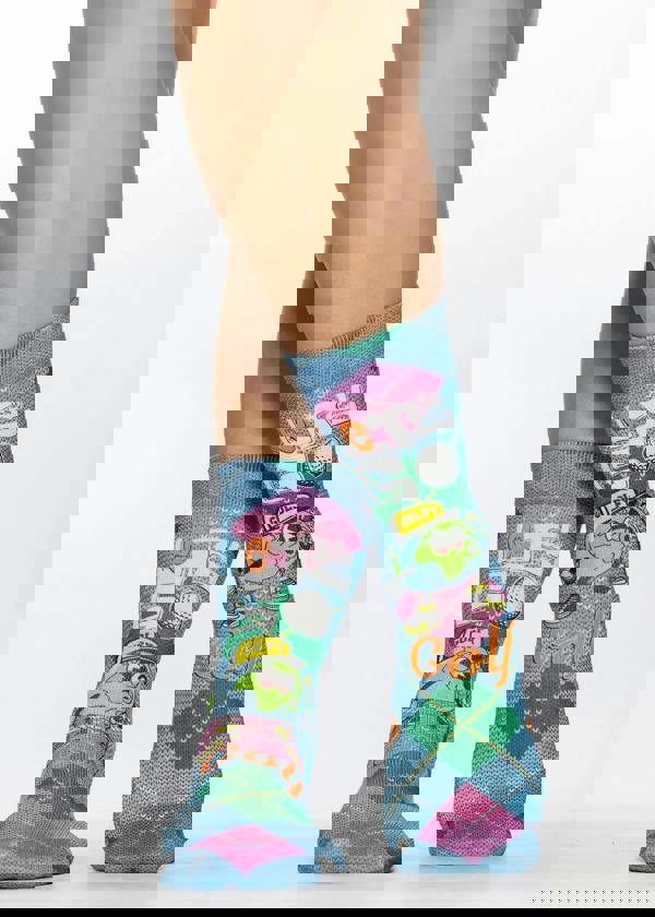 Jemsox LET'S GOLF Ladies Novelty Gift Socks