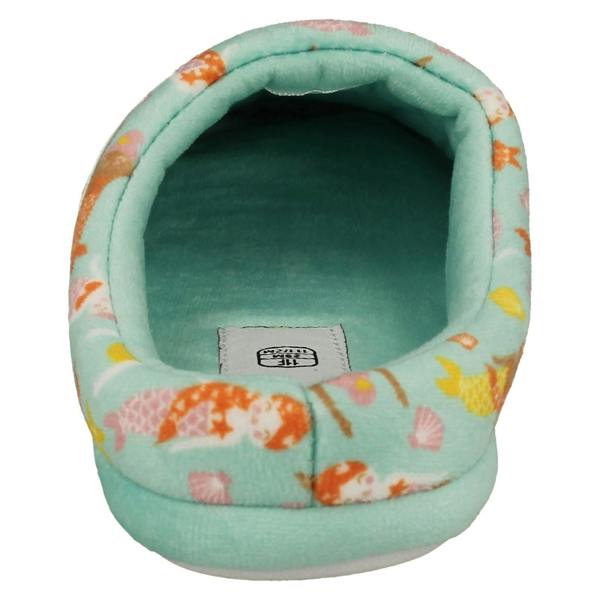 Clarks Childrens Clarks Print Detailed Mule Slippers Fluffy Slide