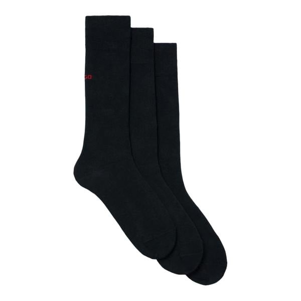 Hugo Mens Logo Socks (Pack of 3) - Dark Blue - 