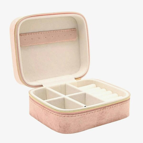 T. H. Baker Sophia Blush Classic Velvet Jewellery Box SP3520