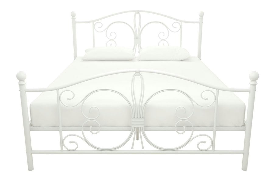 Dorel Home Bombay Metal Bed White - King Size