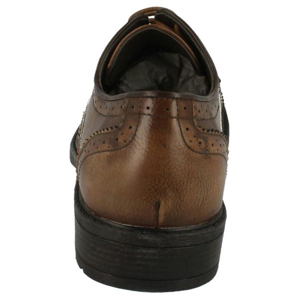 Maverick Mens Maverick Low Heel Brogue Lace Up Shoes
