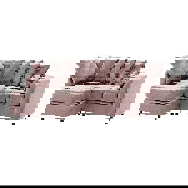 Furnishings For Less Brooklyn Full Foam Plush Velvet Corner Sofa