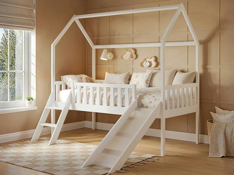 Explorer Slide Midsleeper with Rails White