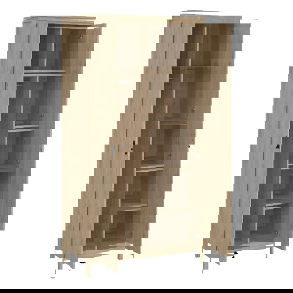 Furniture To Go Barcelona Wardrobe with 2 Doors in Jackson Hickory Oak