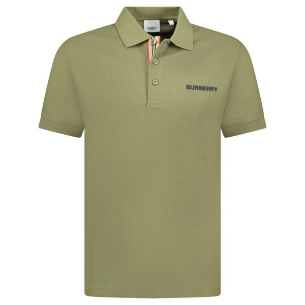 Burberry 'Hartford' Embroidery Logo Check Polo Khaki - chancefashionco