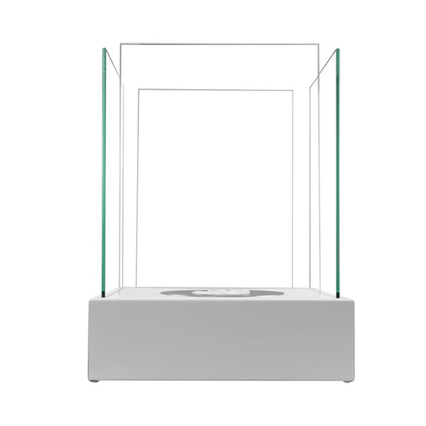 BIOFireplacesGMT Freestanding Bio Fireplace White Matt– Sunset Garden Mini Ventless