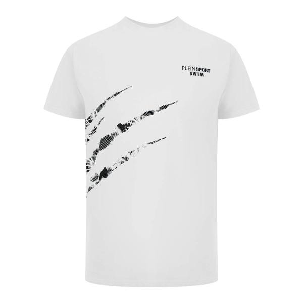 Plein Sport Scratch Logo White T-Shirt