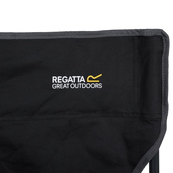 Regatta Isla Travel 2 Person Camping Chair with Storage Bag - Black Seal Grey