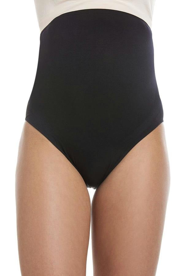 Black Over The Bump High Waist Maternity Briefs