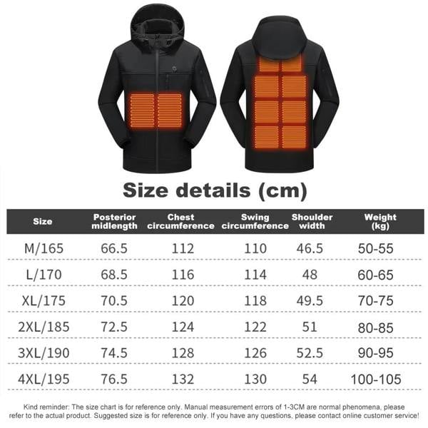 Anniou Heated Hooded Softshell Jacket