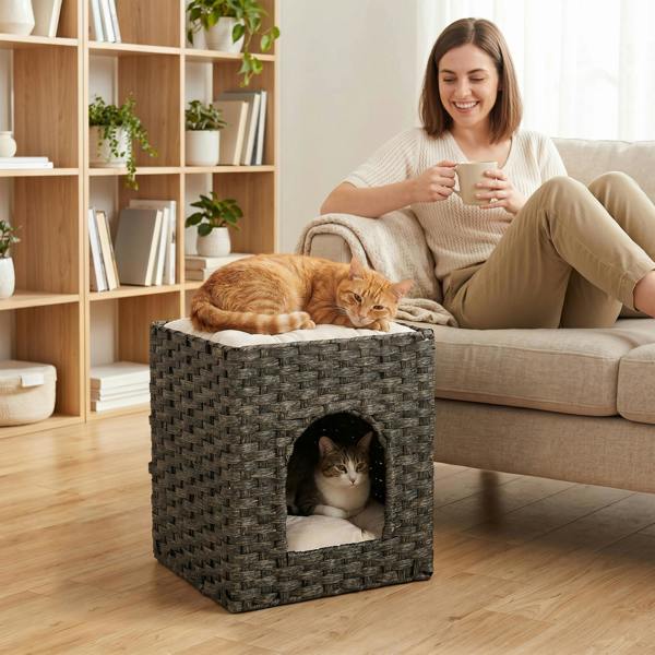 Rattan Cat House