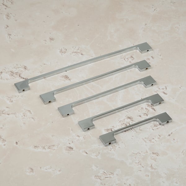Handle & Home Polished Chrome Slim Pull Handles