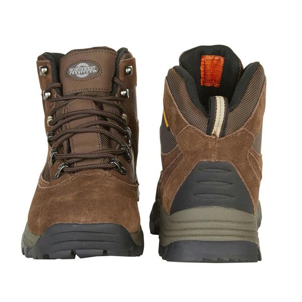 Northwest Territory Mens Kendall Walking Boots with rubber sole unit and cut away ankle