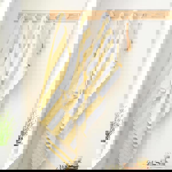 Bianca Reversible Stripe Cotton Jacquard Towel Yellow