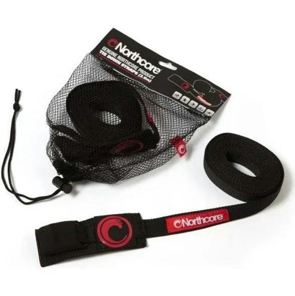 Northcore 3.6m Surfboard Roof Rack Tie Down Straps (Pair) Black Surf Accessories Northcore