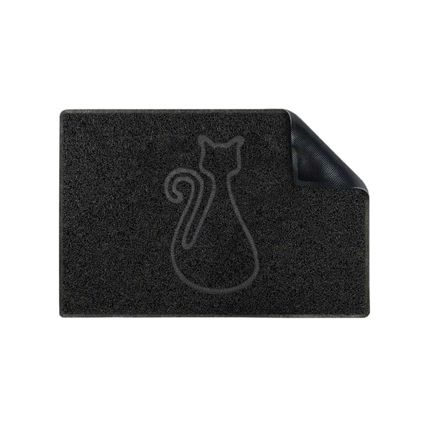 Oseasons Cat Small Embossed Doormat in Black