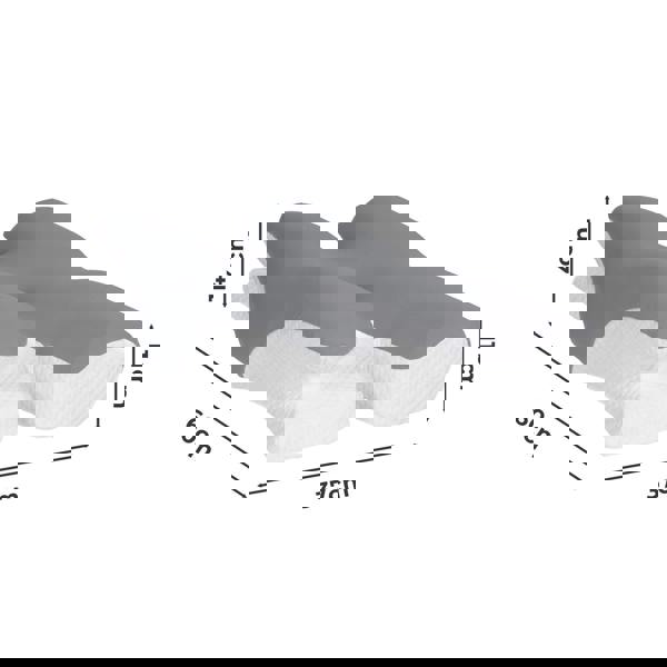 Lavio Ergonomic Horn Pillow for Neck Shoulder Pain Relief Side Sleeper Support