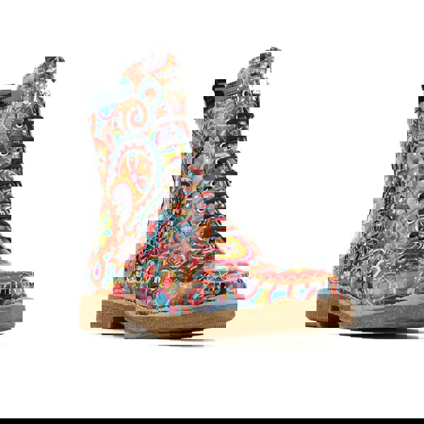 Embassy London Traveller - Signature - Women's higher shaft leather boot with laces and zip