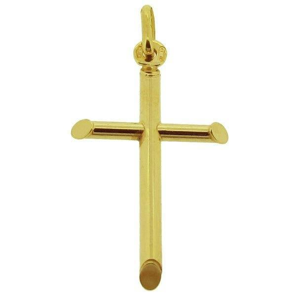 Christopher James of London 9ct Solid Yellow Gold Cross Pendant With Optional Chain
