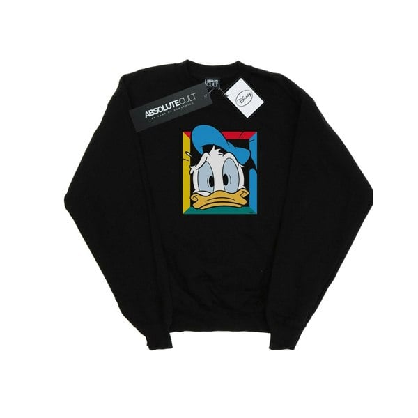 Disney Boys Donald Duck Panicked Sweatshirt - Black