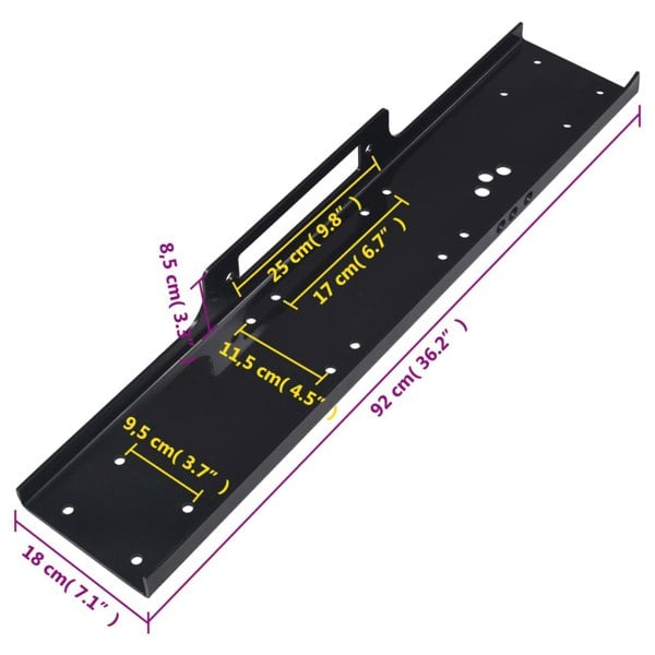 Berkfield Mounting Plate 12000 lbs Universal