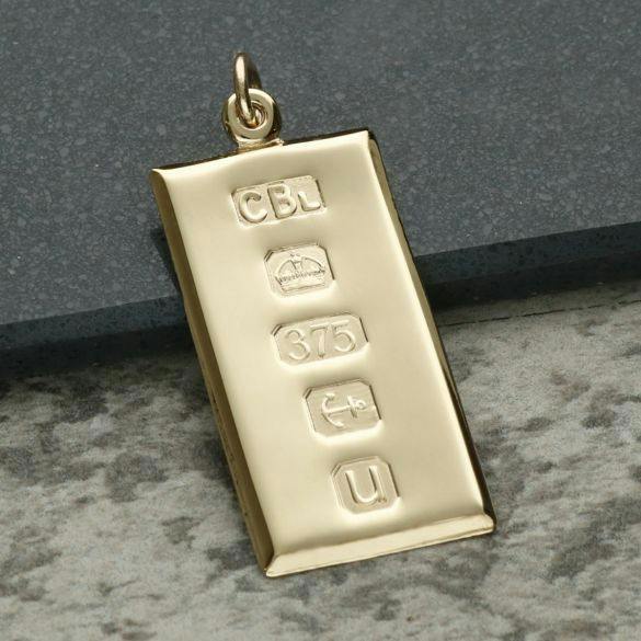 Christopher James of London 9ct Yellow Gold Large Custom Hallmarked Ingot With Optional Engraving