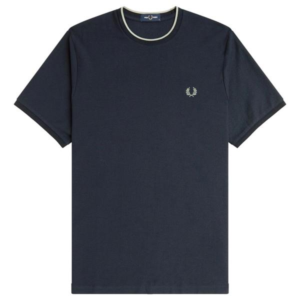 Fred Perry Trim Detail Crepe Piqué T-Shirt
