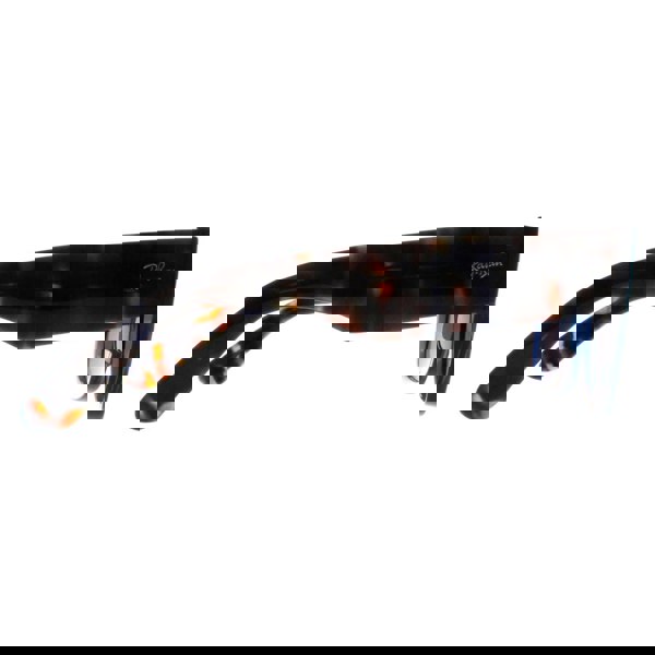 Ray-Ban Sunglasses RB0840S Mega Wayfarer 663804 Polished Transparent Dark Blue and Havana Blue Mirror