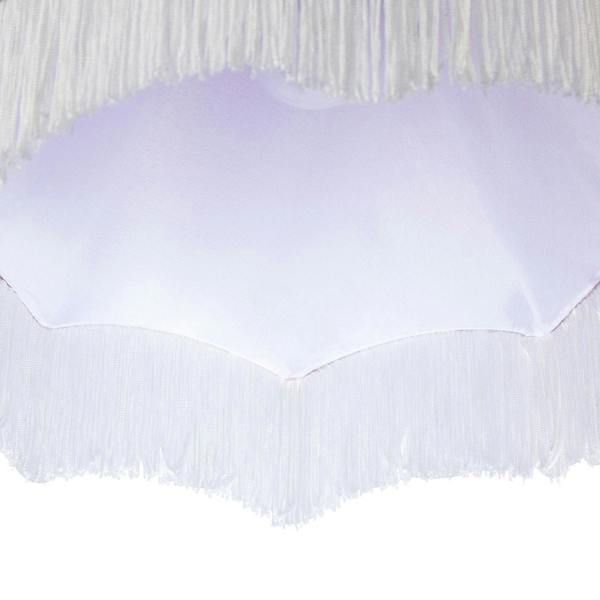1920s Vintage Lamp Shade with Pastel Pink and Green Floral Decoration Image 8