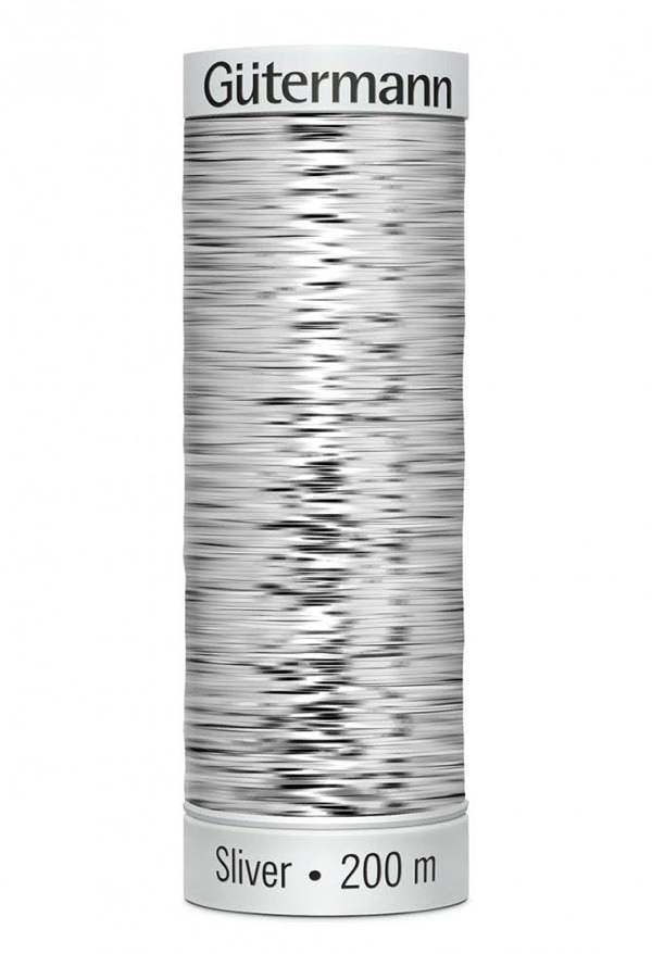 Gutermann Sulky Sliver Embroidery Thread 200m Polyamide, Polyester Thread Suitable For Embroidery