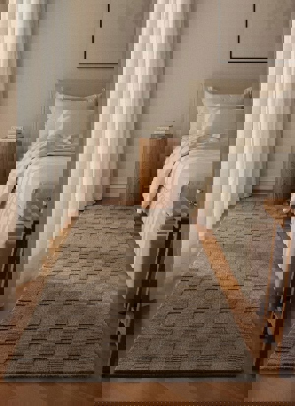 The Rugs Scala Handwoven Wool Rug - Quality Checkered Design