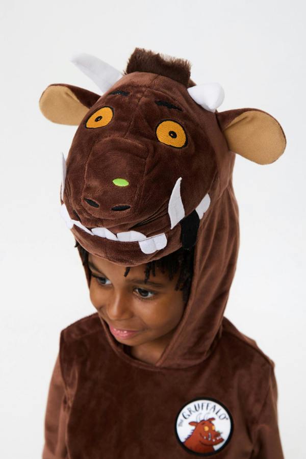 Vanilla Underground Gruffalo & Friends Unisex Kids Brown 3D Scariest Creature In This Wood 2 Piece Costume