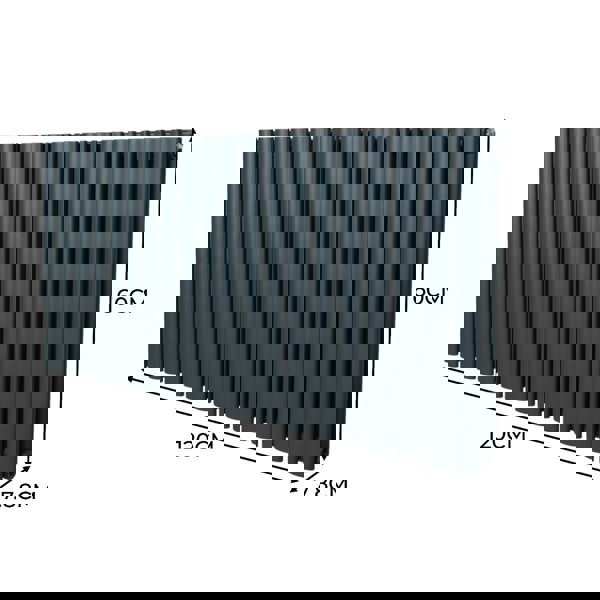 Monstershop Oval Column Radiator – 600mm x 1200mm – Anthracite Grey