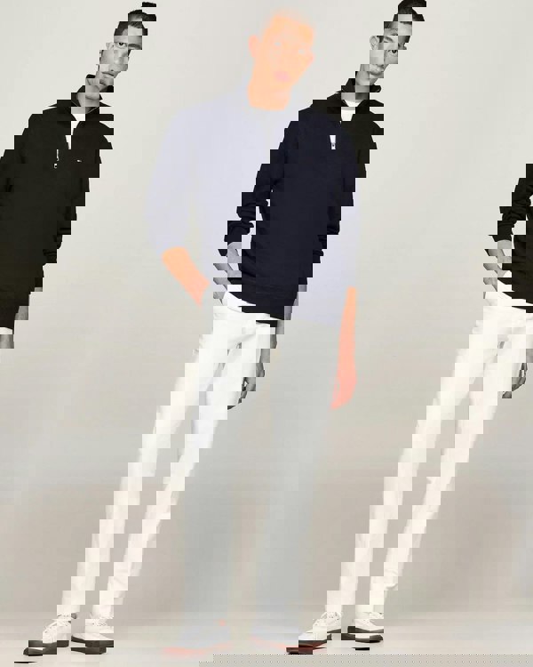 Tommy Hilfiger Essential Fleece Mens Half Zip Sweatshirt - Desert Sky