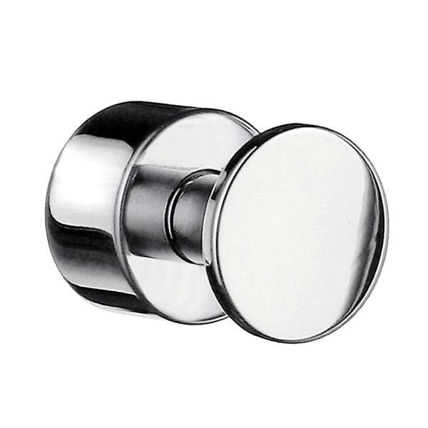 Single polished chrome towel hook