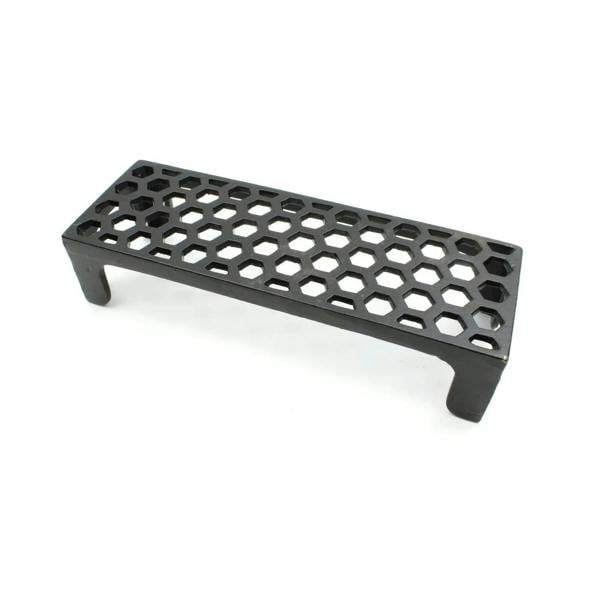 Antique Cast Iron Single Honeycomb Air Brick in Satin Black - 235mm x 80mm